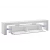 Cama Meble TORO 200 mueble de TV, gris/blanco brillo