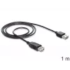 Cable USB DeLOCK EASY-USB 2.0-A 1m negro