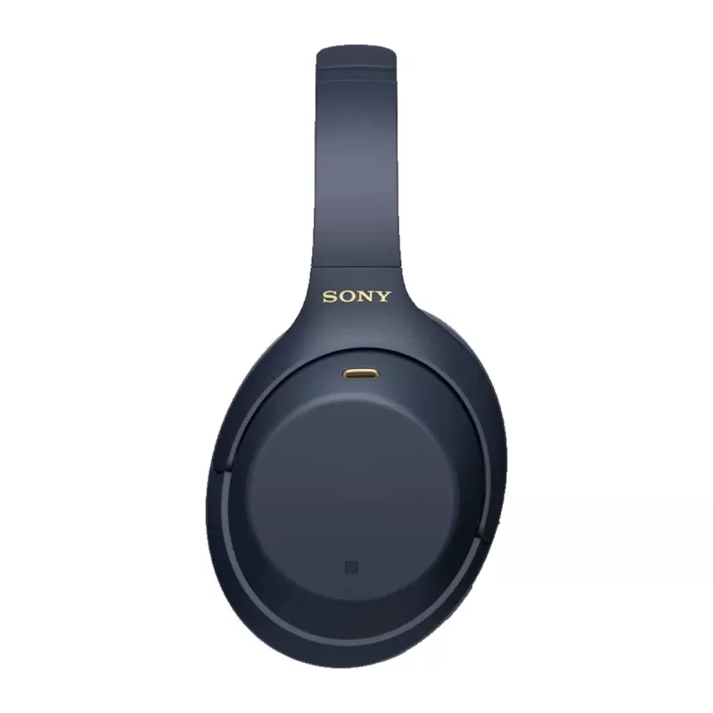 Auriculares Sony WH1000XM4L.CE7, circumaurales, con cable e inalámbricos (Bluetooth, USB-C), azul, diadema