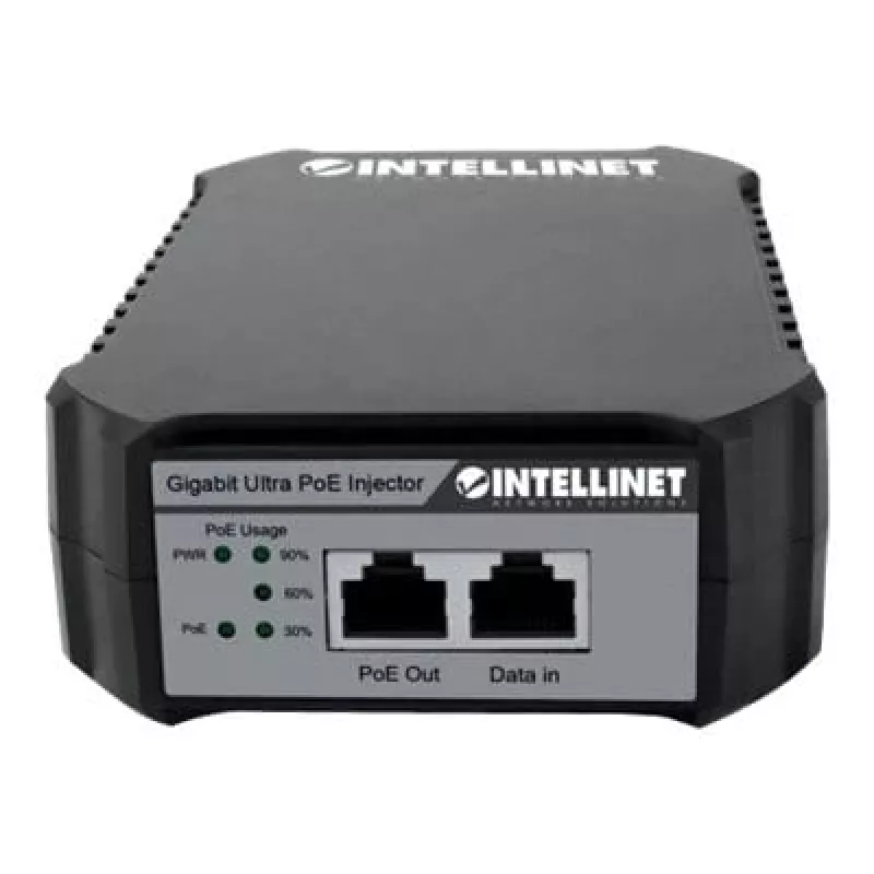 Inyector Intellinet Gigabit PoE++ , un puerto de 95 W, conforme a IEEE 802.3bt (4PPoE), carcasa de plástico, montaje en pared