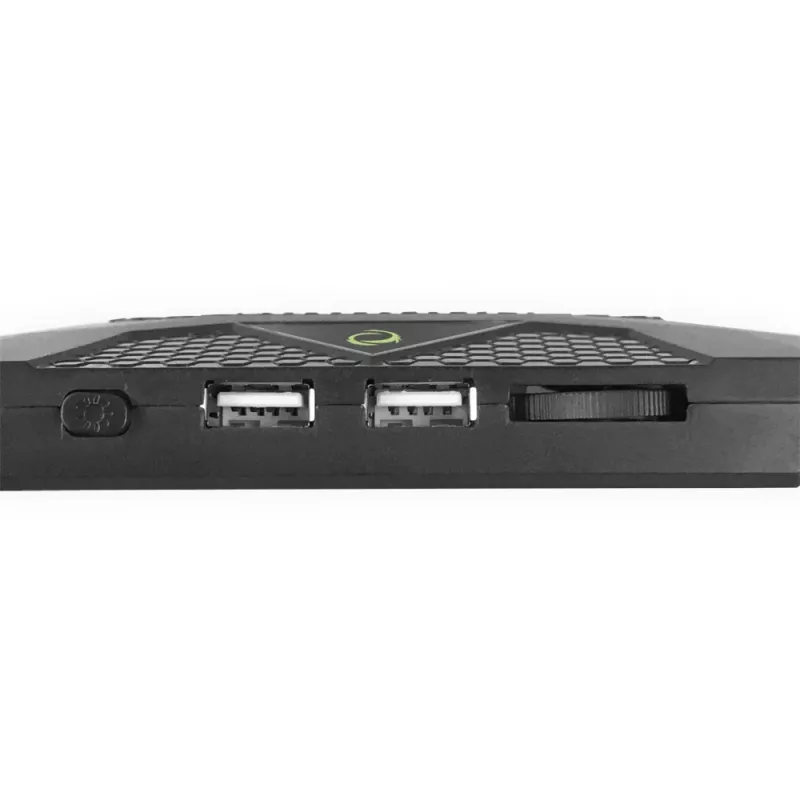 Esperanza Breva EGC107 base refrigeradora gaming para portátil con soporte para teléfono, 2600 rpm, LED RGB, negra