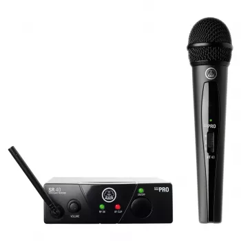 Set de micrófonos inalámbricos AKG WMS40 ISM 3 frecuencia UHF, opciones de lavalier/mano portátiles