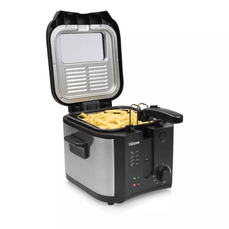 Freidora Tristar | FR-6878 | potencia 1600 W | capacidad 2,5 L | negra