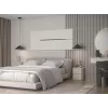 Mesita de noche top e shop MALWA M2 KASZMIR — 2 cajones, tablero de partículas, cashmere, 300×300×400 mm