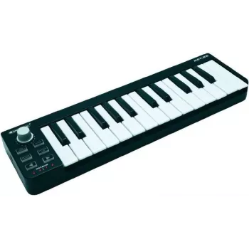 Controlador MIDI Omnitronic Key-25 — teclado MIDI USB de 25 teclas
