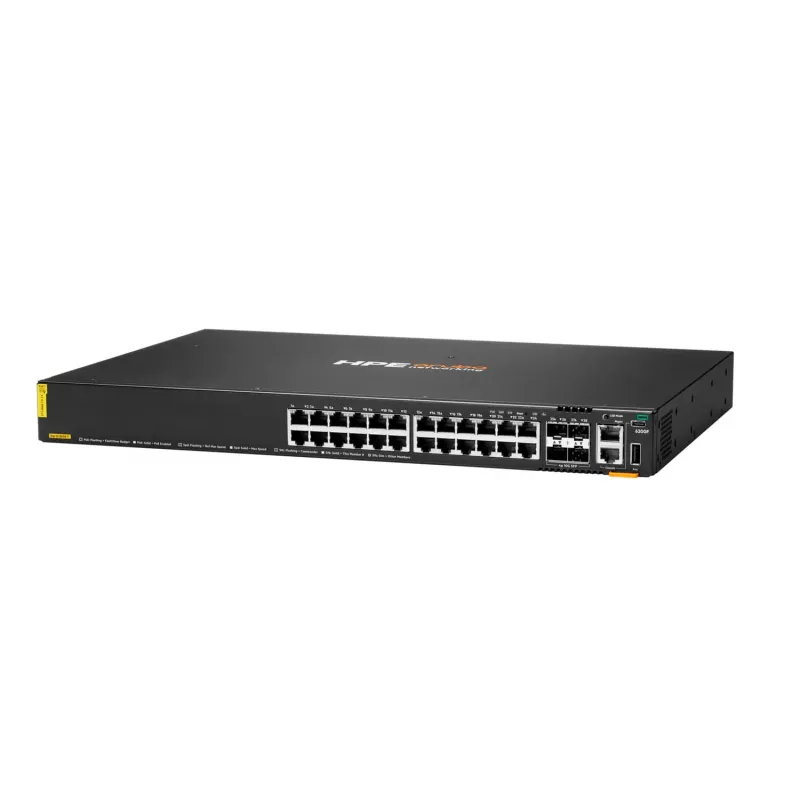 Switch gestionado HPE Aruba Networking CX 6200F 24G PoE 4SFP+ 370W