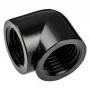 Alphacool Eiszapfen 17588 adaptador en L de 90° y 20 mm G1/4 hembra a G1/4 hembra, negro