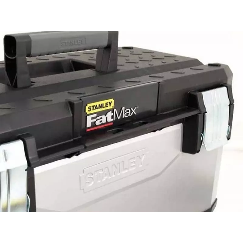 Caja de herramientas/pequeñas piezas Stanley 1-95-616 negra, gris