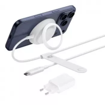 Cargador inalámbrico para smartphone Belkin WIA014kqWH – alimentación USB para interiores, blanco