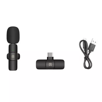 Micrófono inalámbrico Puluz PU3151B lavalier Type-C