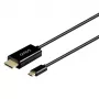 Cable USB-C SAVIO CL-191 2 m — USB-C a USB-C, conector macho a conector macho, Negro, revestimiento de plástico, conductor de cobre