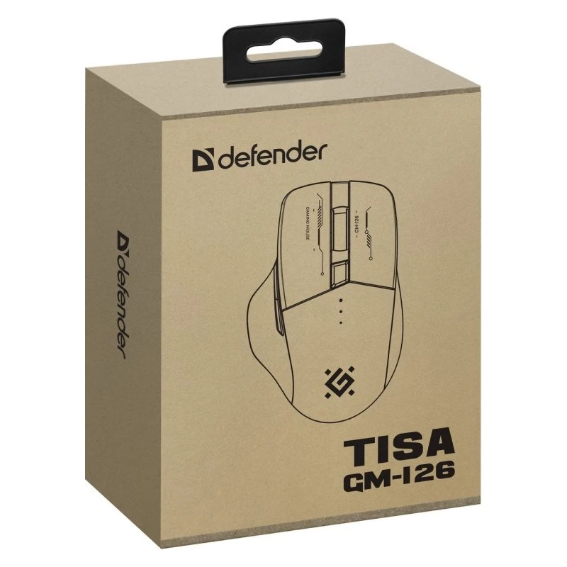 Ratón DEFENDER GM-126 TISA RF+BT ÓPTICO 1600dpi 6P BLANCO