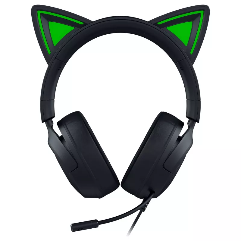Auriculares gaming con cable Razer Kraken Kitty V3 X — on-ear, micrófono integrado