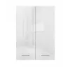 Armario de almacenamiento de baño Topeshop POLA MINI DD blanco brillo blanco