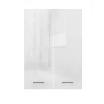 Armario de almacenamiento de baño Topeshop POLA MINI DD blanco brillo blanco