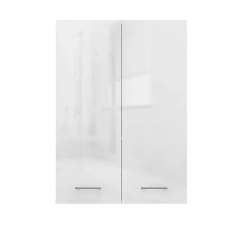 Armario de almacenamiento de baño Topeshop POLA MINI DD blanco brillo blanco