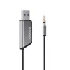 Savio TR-16 adaptador transmisor AUX con función manos libres, Bluetooth 5.3, Google Assistant/Siri