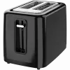 Tostadora eléctrica, negra, 220-240V, 50-60Hz, 780-930W, 2 ranuras, 3 modos, 7 niveles de tostado