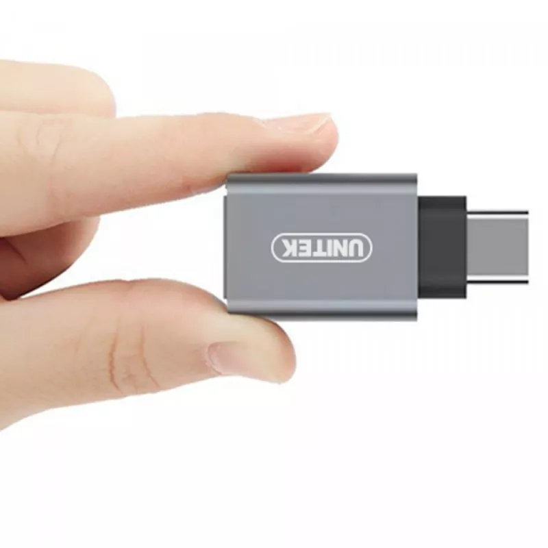Adaptador de interfaz/género UNITEK Y-A025CGY USB Type-C a USB Type-A, metal