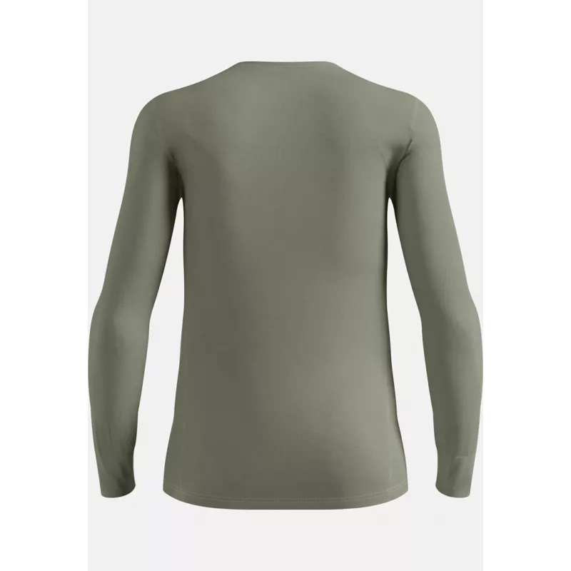 ODLO BL TOP Cuello redondo manga larga ACTIVE WARM Ropa térmica de manga larga, talla M, gris