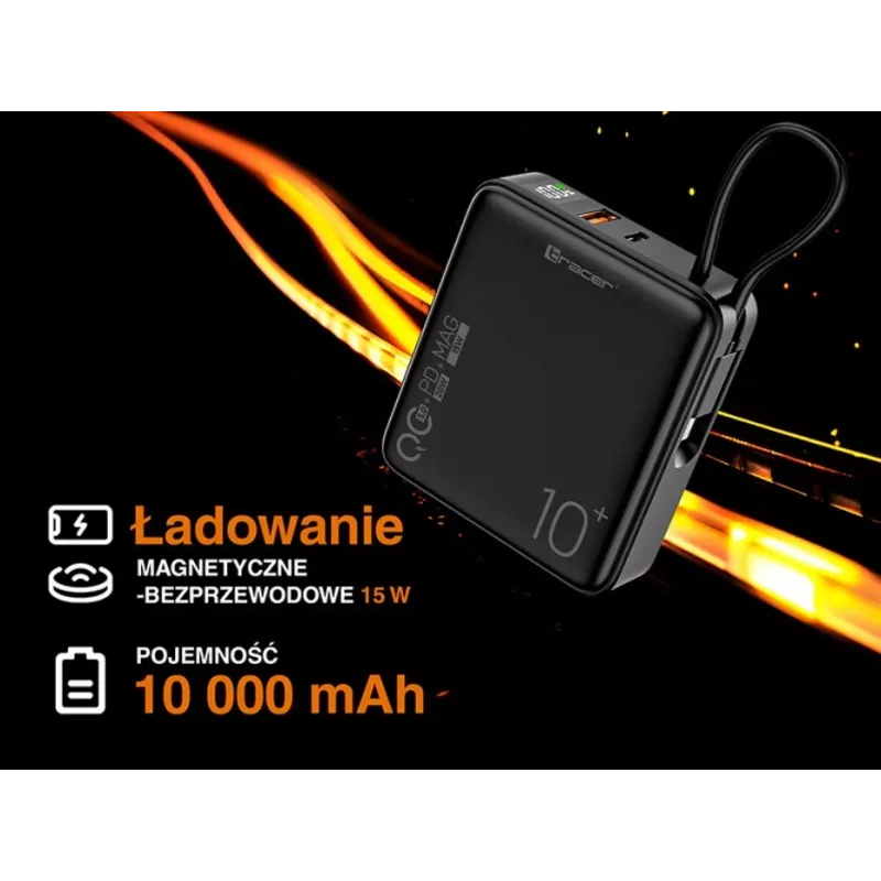 Cargador portátil Tracer Scout 10000 mAh MAG+PD+QC