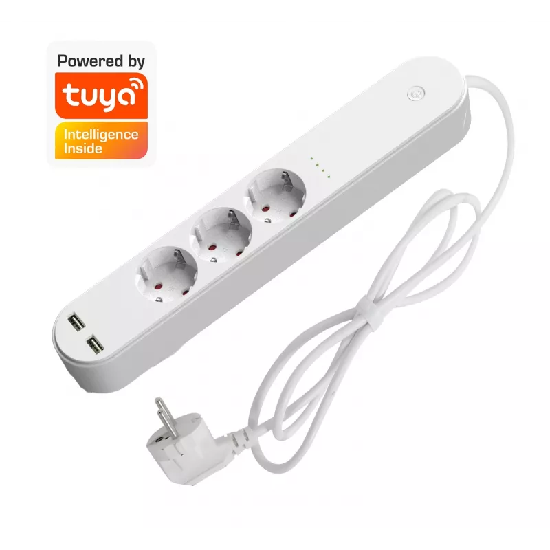 Regleta inteligente Denver SHP-310U 3 salidas AC tipo F 3680 W