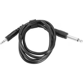 Cable adaptador para guitarra eléctrica Omnitronic jack 6,3 mm a 3,5 mm (modelo 13063458)