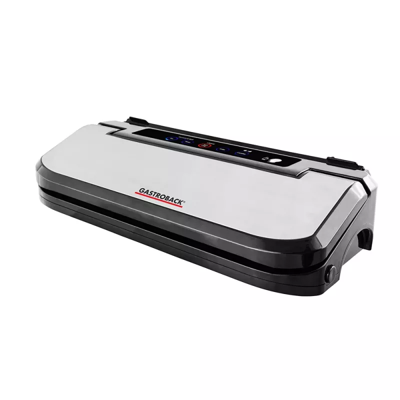 Envasadora al vacío Gastroback Design Basic 800 mbar negra acero inoxidable