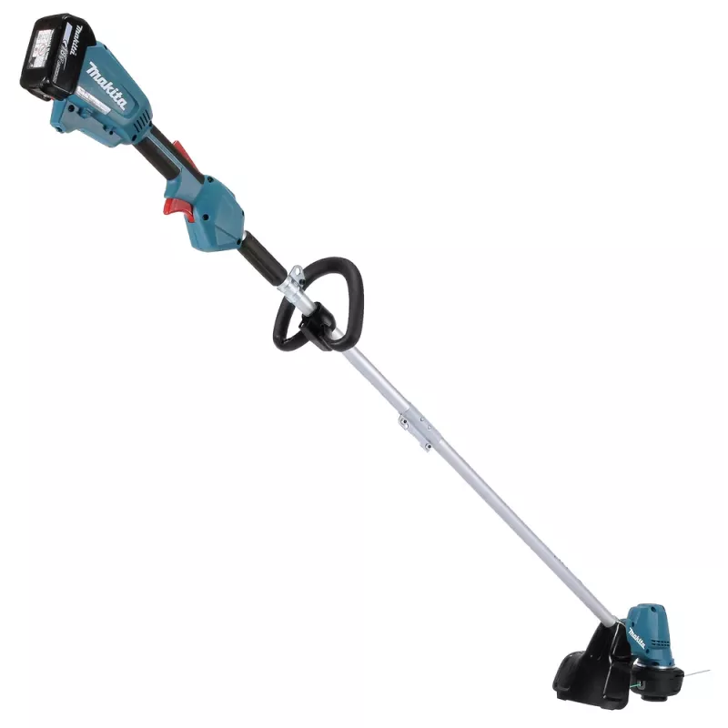 Makita DUR192LRT1, cortabordes, empuñadura de arco, 6000 rpm, negro, turquesa, 30 cm, 87,8 dB