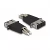 Acoplador híbrido de fibra óptica DeLOCK LC dúplex macho a SC dúplex hembra beige