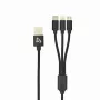 Sbox USB 2.0 8-pin/Type-C/Micro USB cable de carga solo 2,4A 1M BULK