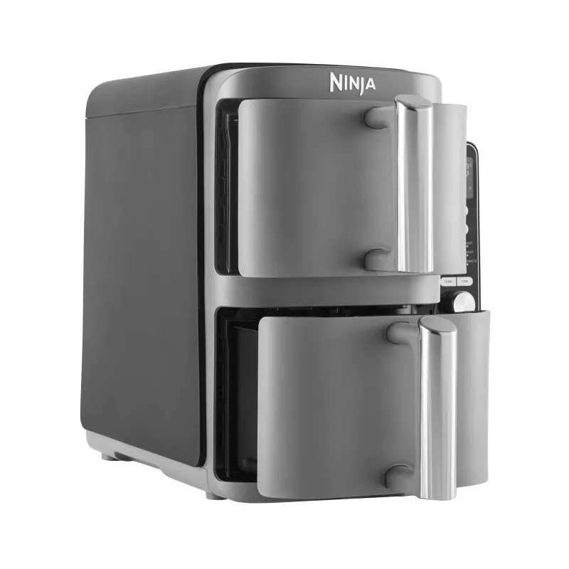Ninja SL400EU freidora Double 9,5 L 2470 W freidora de aire caliente negra, gris
