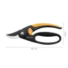 Tijera de podar Fiskars 111440 Bypass negra — Fiskars 1001534 (tijera de jardín de mano, Bypass, negra)