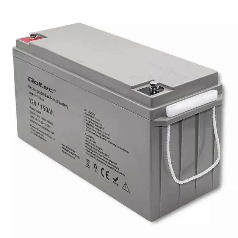 Qoltec 53068 batería AGM | 12V | 150Ah | máx. 2250A