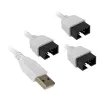 Hub USB Lian Li PW-U2TPAW conector macho Type-A 1 a 3 IDC 9 pines