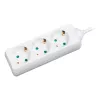 Alargador LogiLink LPS205 1,4 m 3 tomas AC blanco