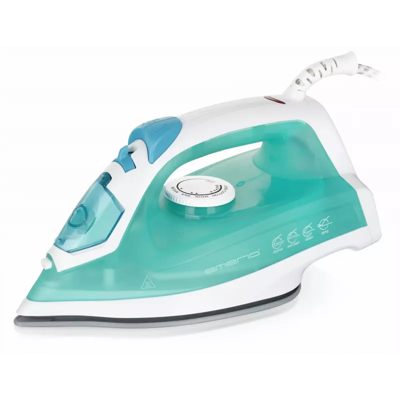 Plancha de vapor Emerio SI-110298.4 suela cerámica 2000 W verde blanco