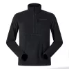 BERGHAUS Prism Half Zip Polartec® - sudadera de forro polar para hombre, talla L (negro)