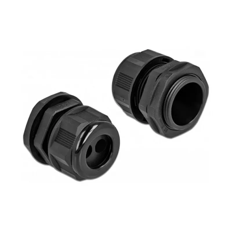 Prensaestopas DeLOCK 60371 negro plástico 2 uds.