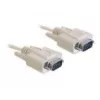 Cable serie DeLOCK RS-232 2 m beige DB-9