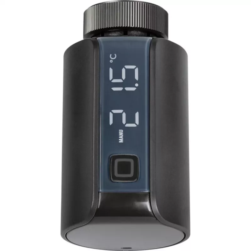 eQ-3 AG HmIP-eTRV-E-A, Negro, Botones, IP20, 0 - 50 °C, 868 - 868,6 MHz, 230 m