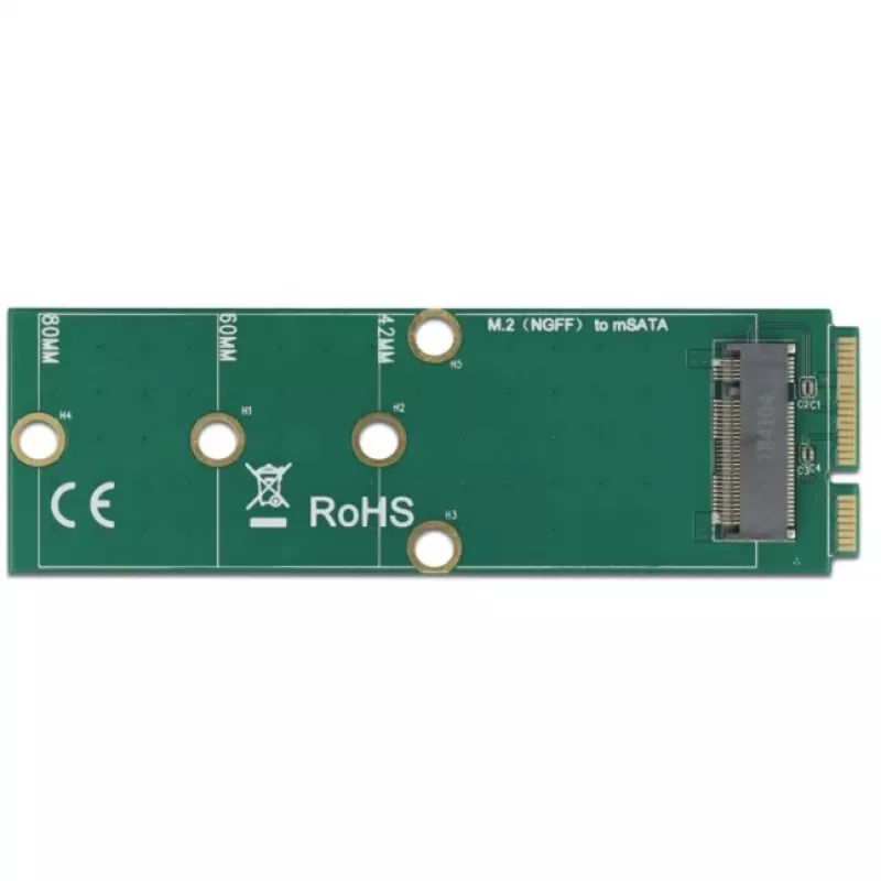 DeLOCK - Adaptador de interfaz - M.2 - M.2 Card - mSATA (64109)