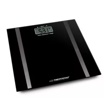 Báscula de baño Esperanza EBS018K – electrónica, 180 kg, negra