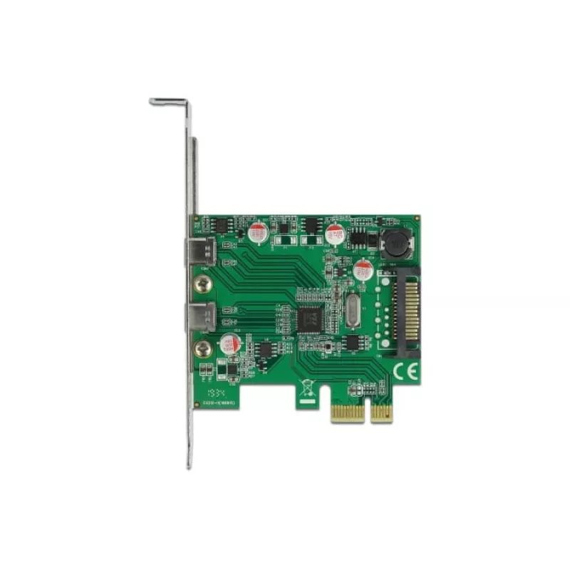 Tarjeta DeLOCK PCI Express x1 a 2 conectores hembra USB Type-C™