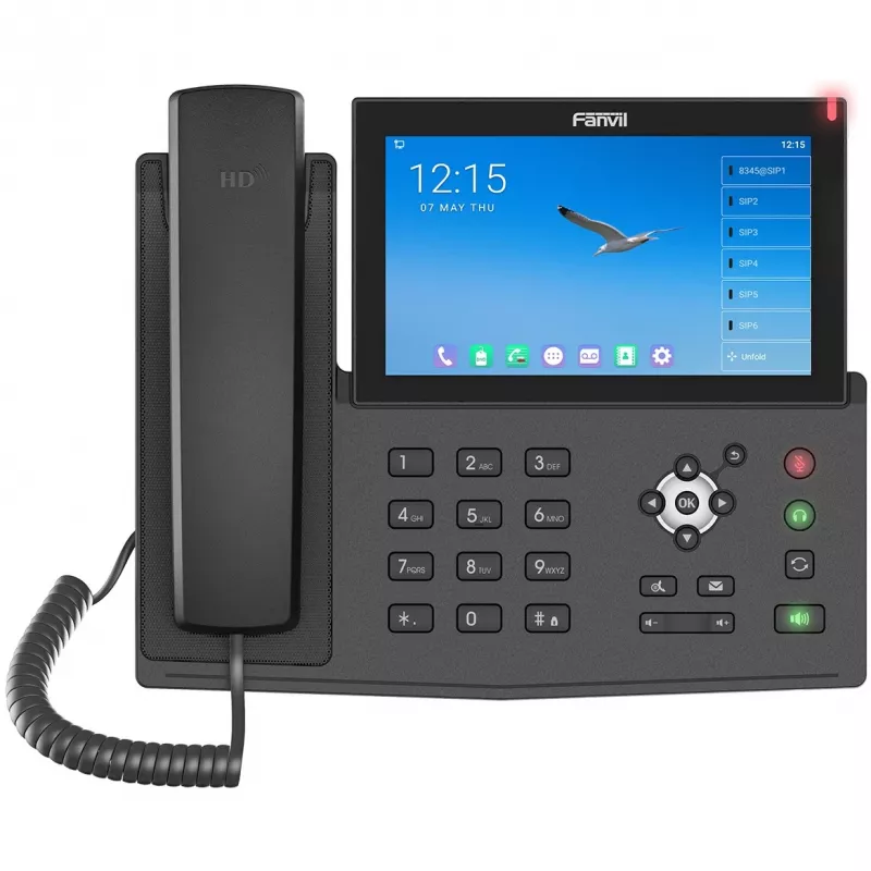 Teléfono IP Fanvil X7A negro 20 líneas LCD Wi-Fi