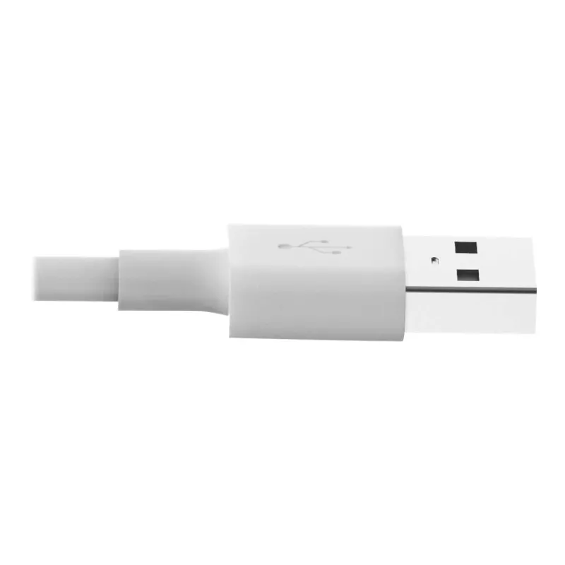 Eaton Tripp Lite Series cable USB-A a Lightning de sincronización/carga (M/M) - certificado MFi, blanco, 3 ft. (0,9 m) - cable de datos/alimentación - USB macho a Lightning