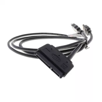 Cable eSATA Akasa Flexstor para HDD y SSD SATA de 6,40 cm (2.5) (AK-CBSA03-80BK)