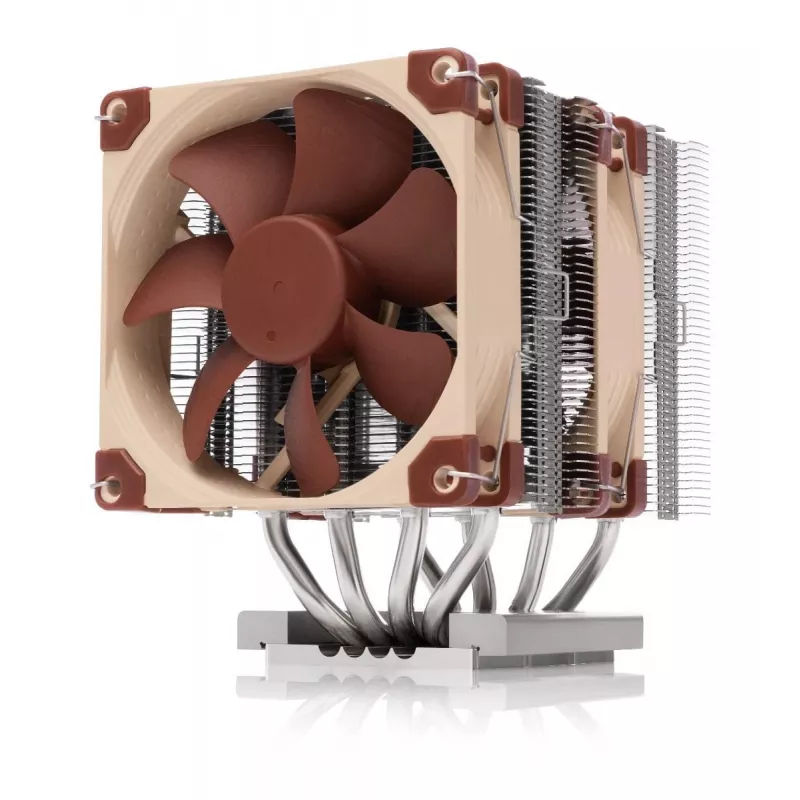 Ventilador de aire Noctua NH-D9 TR5-SP6 4U — ventilador de CPU de doble ventilador de 92 mm para sTR5, aletas de aluminio, base de cobre, 2500 rpm