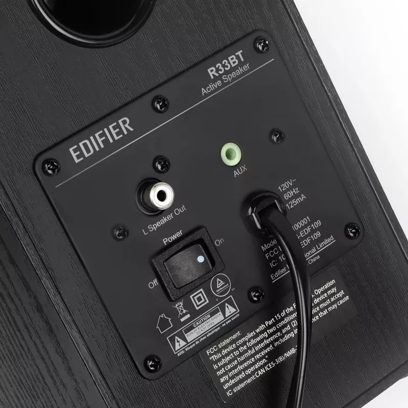 Altavoz Edifier R33BT negro con cable e inalámbrico 10 W