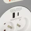 Alargador con carrete MONTIS MT188-10 10 m de cable, 2 tomas de corriente AC, gris